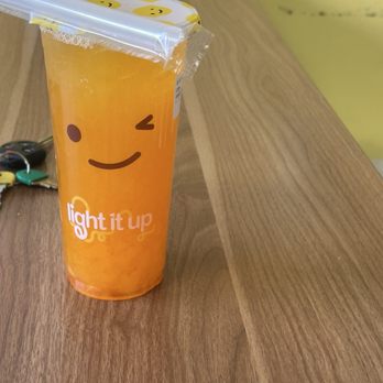 Happy Lemon - Green tea mango - Bubble Tea Near Me - Brentwood, California Happy Lemon - Green tea mango - Bubble Tea Near Me - Brentwood, California