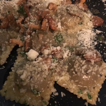 Noce Restaurant - Mushroom ravioli. Perfectly cooked pasta, great mushroom flavours but salty salty. - Italian Near Me - Toronto, Ontario