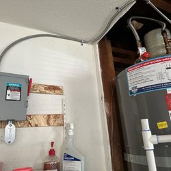 Emelco Electric - This is the switch connection to the heat pump water heater.