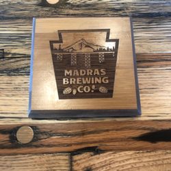 Madras Brewing - Wooden Coasters