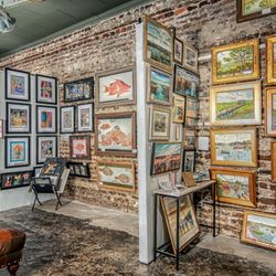 Art Harbor - The old brick walls show the off the art beautifully!