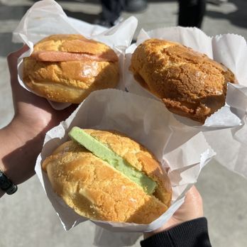 Pineapple King Bakery - Fremont - Guava Butter Pineapple Bun + Pandan Coconut Butter Pineapple Bun + Custard Pineapple Bun - Bakeries Near Me - Fremont, California Pineapple King Bakery - Fremont - Guava Butter Pineapple Bun + Pandan Coconut Butter Pineapple Bun + Custard Pineapple Bun - Bakeries Near Me - Fremont, California