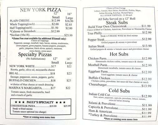 Menu photo 2 Paul & Vinny’s Pizzeria Berlin, MD Menu photo 2 Paul & Vinny’s Pizzeria Berlin, MD