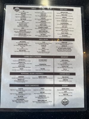 Menu photo 1 Sully's Steamers Johnson City, TN