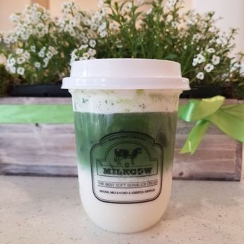 Sweet Cow Cafe - UJI MATCHA LATTE w CHEESE FOAM - Ice Cream & Frozen Yogurt Near Me - Pasadena, California Sweet Cow Cafe - UJI MATCHA LATTE w CHEESE FOAM - Ice Cream & Frozen Yogurt Near Me - Pasadena, California