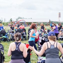 Fit4Mom - So much love and respect for all of these beautiful women and their tenacity for showing up with little ones in tow. Well done mamas!