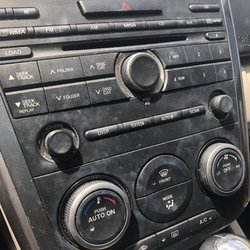 Makeup on the car right after picking it up