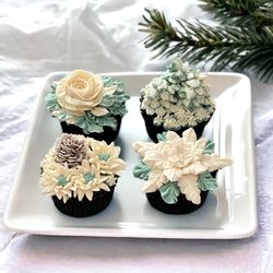 The Lilac Rose Cupcakery - Snowy Blooms - Holiday Collection 2023
