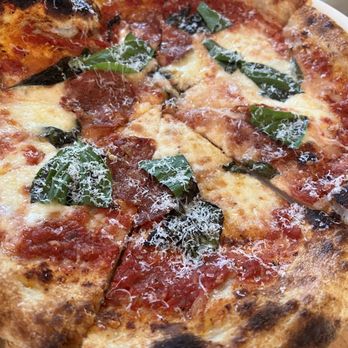 Pie Tap Pizza Workshop + Bar - Margherita pizza with salami - Bars Near Me - Frisco, Texas Pie Tap Pizza Workshop + Bar - Margherita pizza with salami - Bars Near Me - Frisco, Texas
