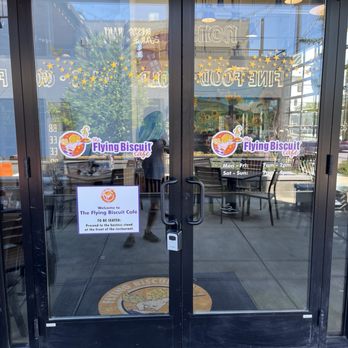 The Flying Biscuit Cafe - Even though the side door says, Welcome...don't attempt to enter here. - Breakfast & Brunch Near Me - Columbus, Georgia