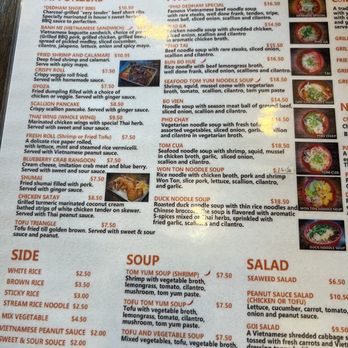 29 Bistro Pho X Thai - Menu - Vietnamese Near Me - Dedham, Massachusetts
