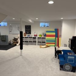Too Clean Homes - The cleaners vacuumed floors, and organized the family room! Something I never had time to do as a working mom.