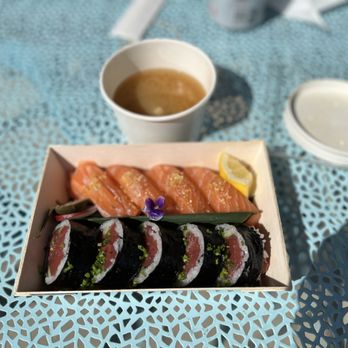 Choo Sando Omakase - Sushi came with Miso Soup. - Sandwiches Near Me - Austin, Texas Choo Sando Omakase - Sushi came with Miso Soup. - Sandwiches Near Me - Austin, Texas