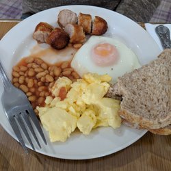Sligo Southern Hotel Leisure Centre - Sausage, beans scrambled eggs, and toast