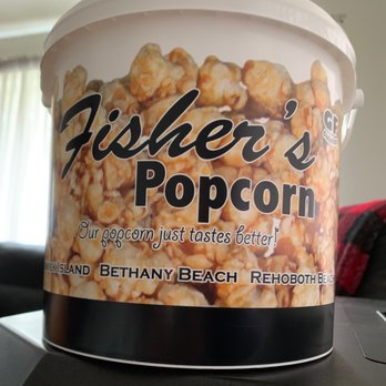 Fisher's Popcorn - a bucket of popcorn - Candy Stores Near Me - Fenwick Island, Delaware