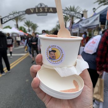 Papa's Polvoron - Strawberry cheesecake ice cream at the Vista Strawberry Festival - Filipino Near Me Papa's Polvoron - Strawberry cheesecake ice cream at the Vista Strawberry Festival - Filipino Near Me