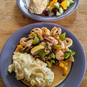 Wanda's Cafe + Bakery - Shrimp, potatoes and veg. YUM! - Bakeries Near Me - Nehalem, Oregon Wanda's Cafe + Bakery - Shrimp, potatoes and veg. YUM! - Bakeries Near Me - Nehalem, Oregon