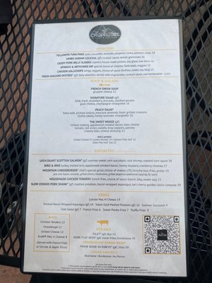 Menu photo 2 Beaver Creek Chophouse Avon, CO Menu photo 2 Beaver Creek Chophouse Avon, CO