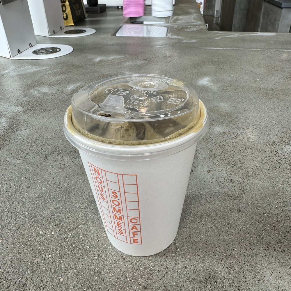 Nous Sommes Cafe x Votta - Hojicha Latte with Oat Milk - Coffee & Tea Near Me - Montreal, Quebec Nous Sommes Cafe x Votta - Hojicha Latte with Oat Milk - Coffee & Tea Near Me - Montreal, Quebec