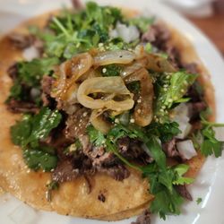 El Taquito Restaurant - Carne asada taco with grilled onions is the way to go. Their tacos are Huge & Super good.