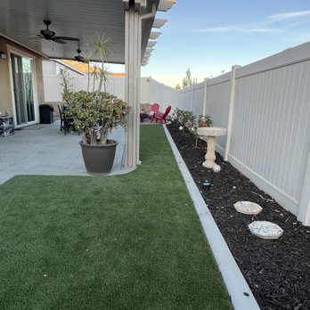 Gutierrez Quality Concrete - Backyard turf and planter edging - Masonry/Concrete Near Me