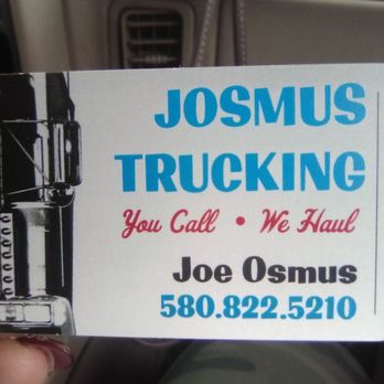 Josmus Trucking - Josmus business card - Junk Removal & Hauling Near Me