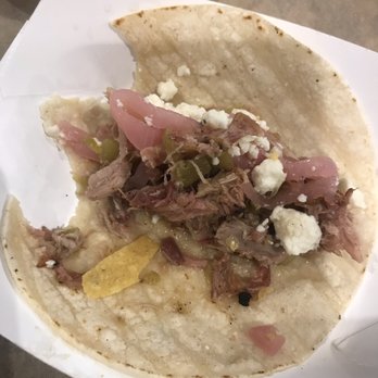 Rusty Taco - Pork taco. Was just "ok"- nothing great. - Tex-Mex Near Me - Gilbert, Arizona Rusty Taco - Pork taco. Was just "ok"- nothing great. - Tex-Mex Near Me - Gilbert, Arizona