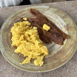 Scrambled eggs and bacon Scrambled eggs and bacon
