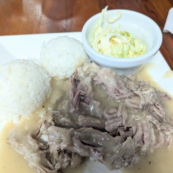 Bamboo Grille Maui - Roast pork with WHITE GRAVY - Hawaiian Near Me - Wailuku, Hawaii Bamboo Grille Maui - Roast pork with WHITE GRAVY - Hawaiian Near Me - Wailuku, Hawaii
