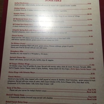 Fargos - Some interesting and original starters like pulled pork potato skins and jalapeno spring rolls with Sri Racha mayo - Canadian (New) Near Me - Edmonton, Alberta