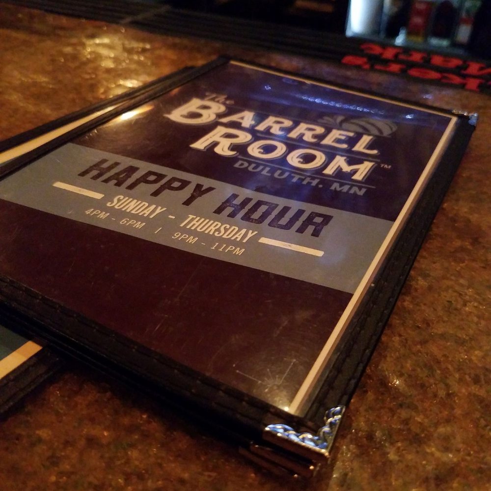 The Barrel Room - a menu for a happy hour - Bars Near Me - Duluth, Minnesota The Barrel Room - a menu for a happy hour - Bars Near Me - Duluth, Minnesota