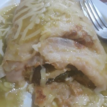 Chuy's Cocina - Bean and cheese burrito with chilireno wet with green sauce !! - Mexican Near Me - Montclair, California