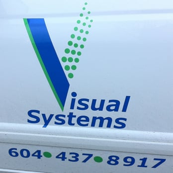 Visual Systems - logo on their truck - Signmaking Near Me - Surrey, British Columbia Visual Systems - logo on their truck - Signmaking Near Me - Surrey, British Columbia