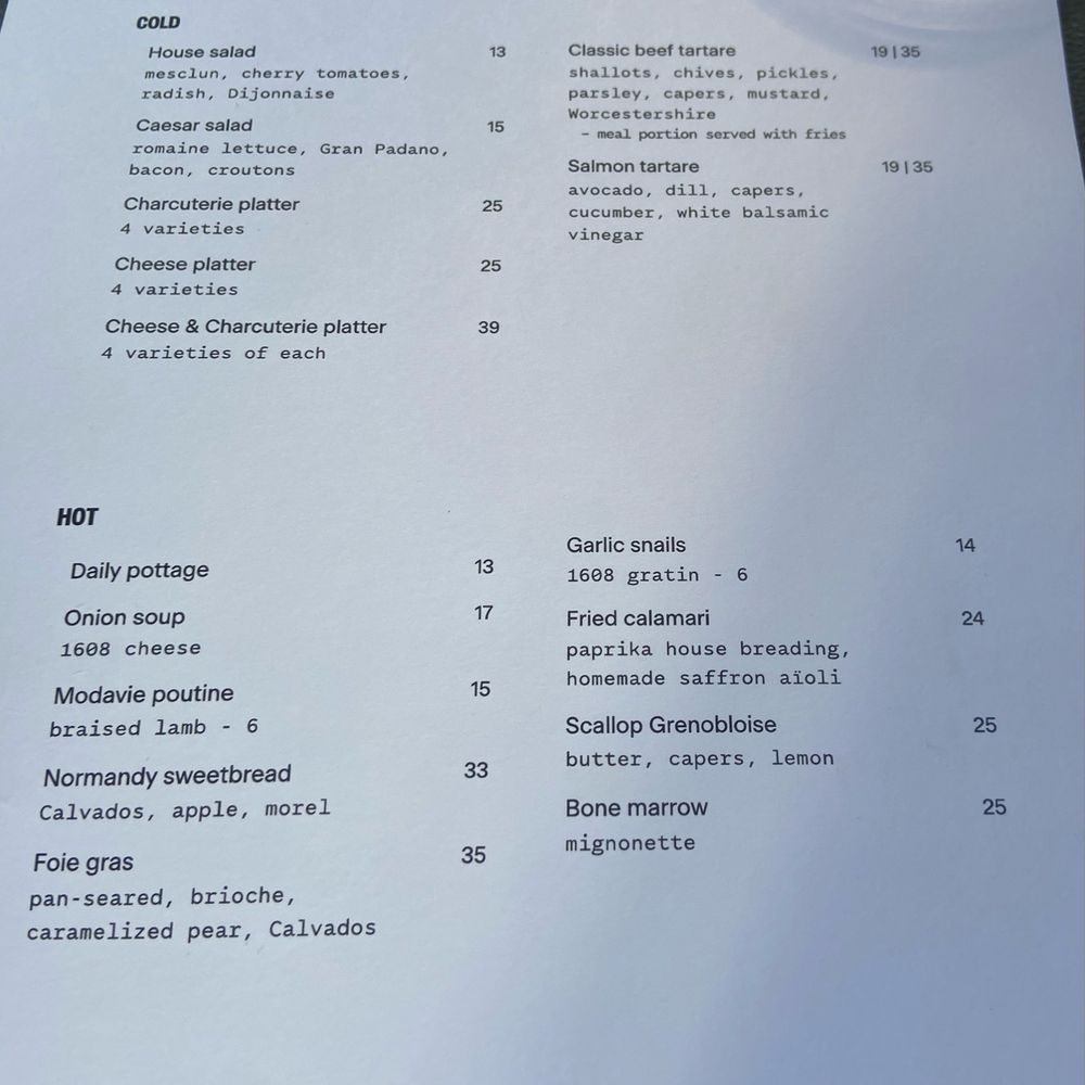 Modavie - Food menu - French Near Me - Montreal, Quebec Modavie - Food menu - French Near Me - Montreal, Quebec