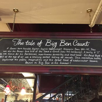 The Salisbury - Check this out. Big Ben was named after this fighter - Pubs Near Me - Covent Garden, XGL The Salisbury - Check this out. Big Ben was named after this fighter - Pubs Near Me - Covent Garden, XGL