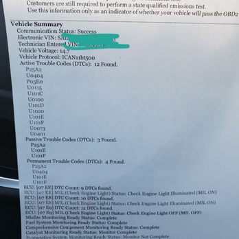 All Pro Smog - Every code All Pro Smog set off on my truck - Smog Check Stations Near Me - Tracy, California