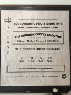 Menu photo 4 Rise Up Coffee Salisbury, MD