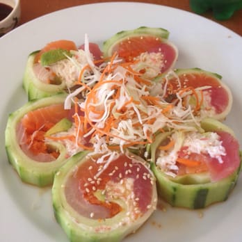 Goleta Sushi House - Hollister Roll. Look at all that fish stuffed in there! Huge rolls, but not huge prices!!! - Sushi Bars Near Me - Goleta, California Goleta Sushi House - Hollister Roll. Look at all that fish stuffed in there! Huge rolls, but not huge prices!!! - Sushi Bars Near Me - Goleta, California