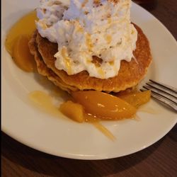Ricky's All Day Grill - Peach cobbler pancake stack