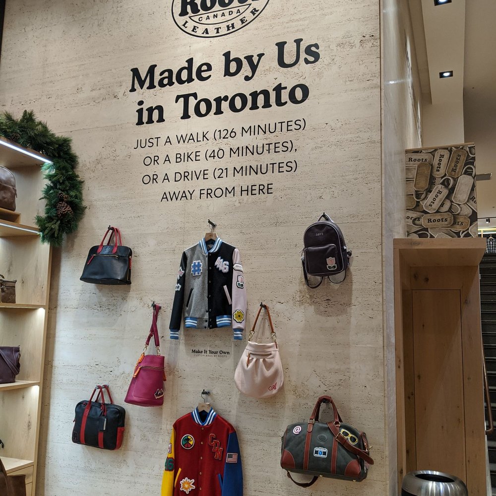 Roots - Bloor - Made in Toronto! - Leather Goods Near Me - Toronto, Ontario Roots - Bloor - Made in Toronto! - Leather Goods Near Me - Toronto, Ontario