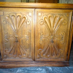 Teen Challenge Thrift Store - East Bay - Can't wait to paint this! What you don't see: drawers with original hardware inside. Love, love, love!