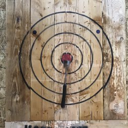 Bullseye axe throwing!