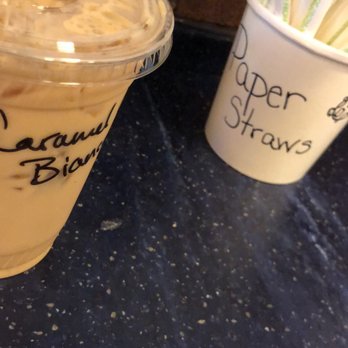 Book Trader Cafe - Delicious caramel frappe - Coffee & Tea Near Me - New Haven, Connecticut