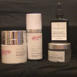 Glow Beauty Bar - A sample of the skin care products I use from Glow