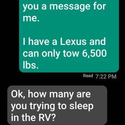 Me letting Jori Stewart know my vehicle and it's limitations Me letting Jori Stewart know my vehicle and it's limitations