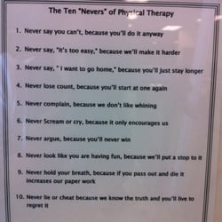 Parry Physical Therapy & Athletic Enhancement - A sense of humor  ;p