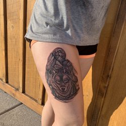Catch 22 Tattoo - Custom piece Victoria Lee designed She modified 3 times to meet my request for design. Excited to see it healed! 1/4/19