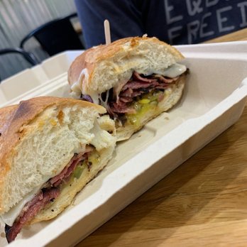 Four Corners Eatery - Pastrami on Hoagie - Delis Near Me - Redlands, California Four Corners Eatery - Pastrami on Hoagie - Delis Near Me - Redlands, California