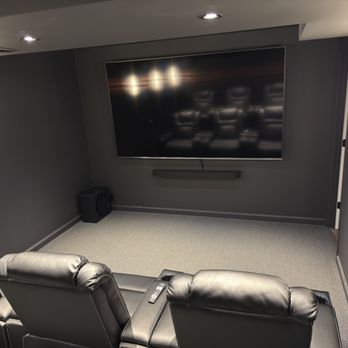 Design Pro Remodeling - home movie theater! 100" 4K HDTV! - General Contractors Near Me - Fairfax, Virginia