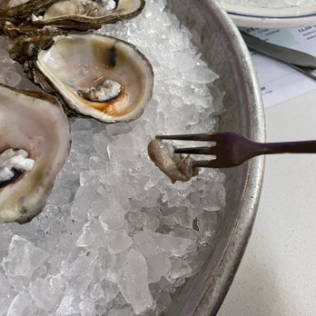 Saltine - This oyster is on a 1/2" cocktail fork - Southern Near Me - Jackson, Mississippi